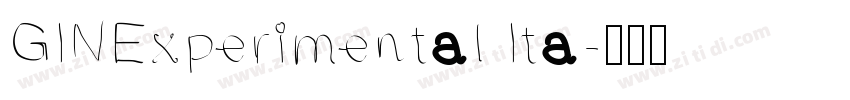 GINExperimental Ita字体转换